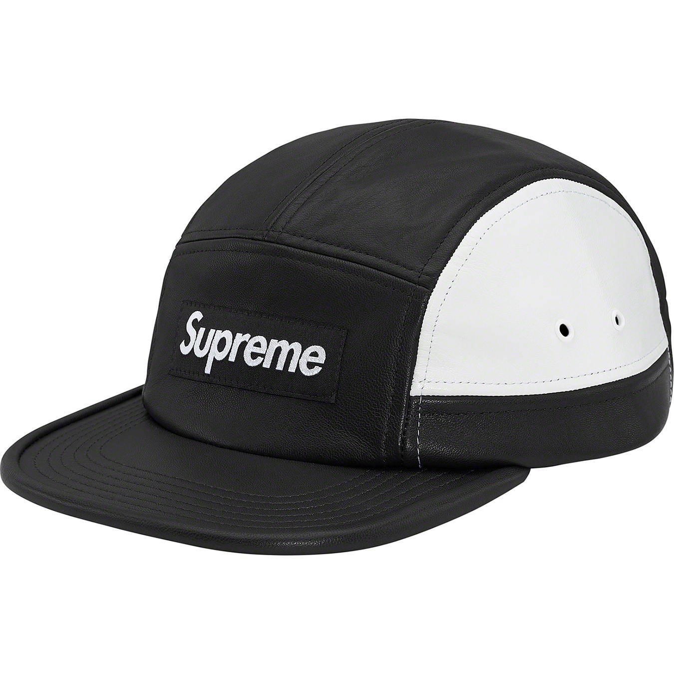 2-Tone Leather Camp Cap view 6